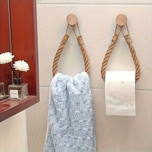 NWOT - Nail-Free Paper Toilet Paper Hand Towel Hooks - set of 2
